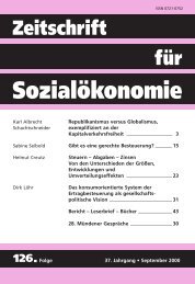 Steuern - Sozialabgaben - Zinsen - Zeitschrift für Sozialökonomie