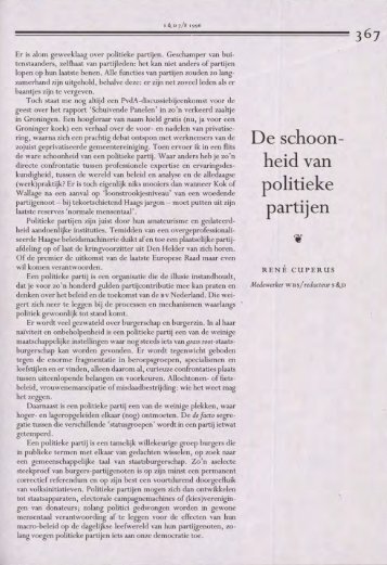 nr. 7-8 - Publicaties Nederlandse Politieke Partijen