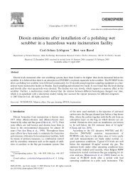 Dioxin emissions after installation of a polishing wet ... - BVSDE