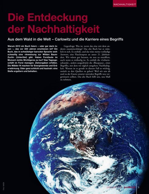 Ulrich Grober: Die Entdeckung der Nachhaltigkeit - 300 Jahre ...