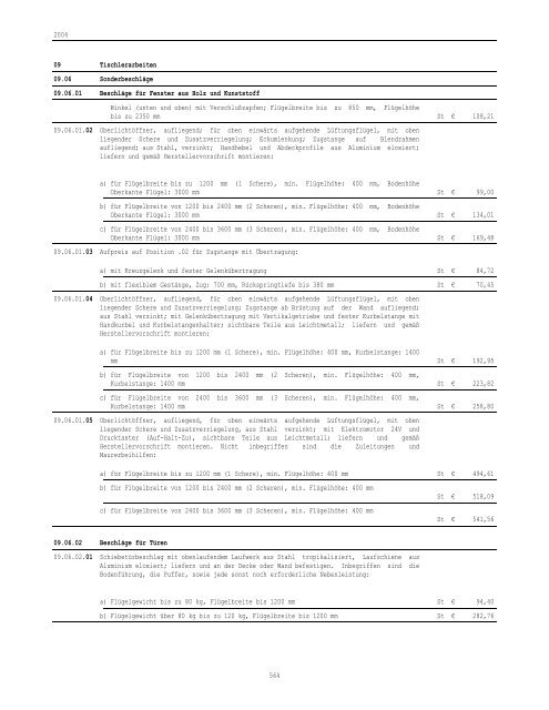 OPERE EDILI HOCHBAUARBEITEN - Regione Autonoma Trentino ...