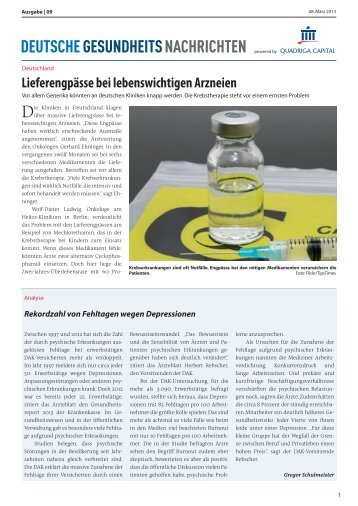 PDF ausgabe 2013-09 - DEUTSCHE GESUNDHEITS NACHRICHTEN