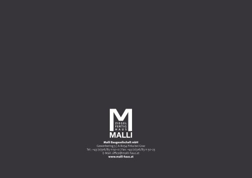 Detailinfos downloaden (7 MB) - Malli Haus