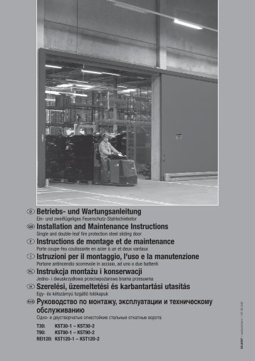 Betriebs- und Wartungsanleitung Installation and Maintenance ...