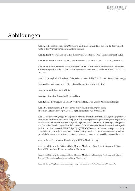 Lehrerhandreichung (pdf) - Benedikt