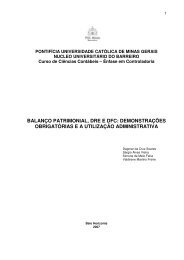 BALANÇO PATRIMONIAL, DRE E DFC: DEMONSTRAÇÕES ...