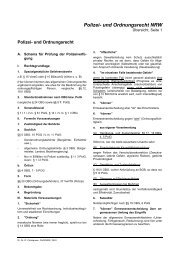 Polizei- und Ordnungsrecht NRW - Recht und Sprache