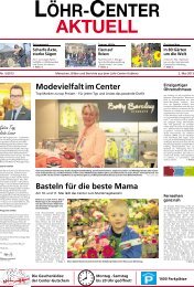 ModevielfaltimCenter Basteln für die beste Mama - Löhr-Center