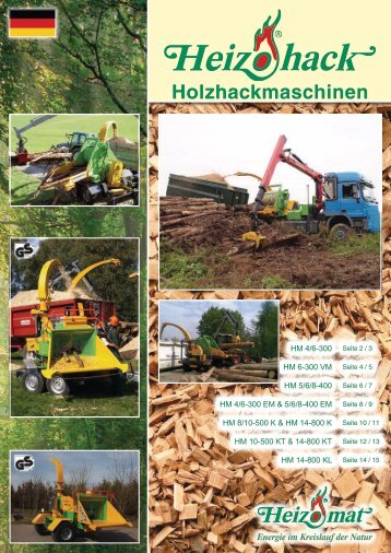 Holzhackmaschinen - Heizomat