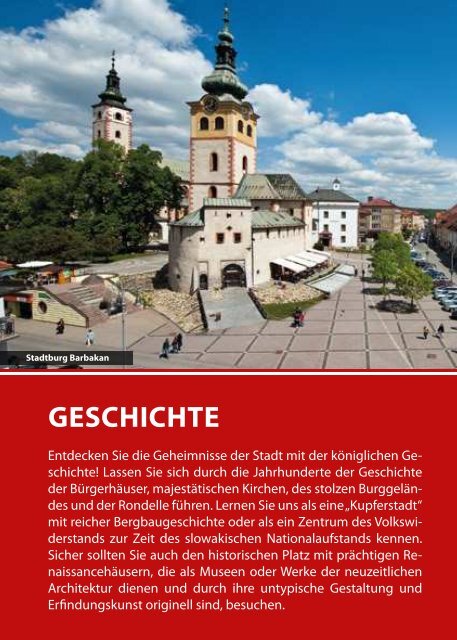 GescHicHte - Visit Banská Bystrica