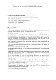 Vereinssatzung im pdf Format herunterladen - Lohfeldsiedlung