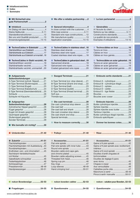 TechnoCables (pdf) - Technische Seile für anspruchsvolle Einsätze