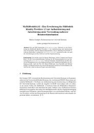 MyShibbolethAAI - Eine Erweiterung des Shibboleth Identity ...