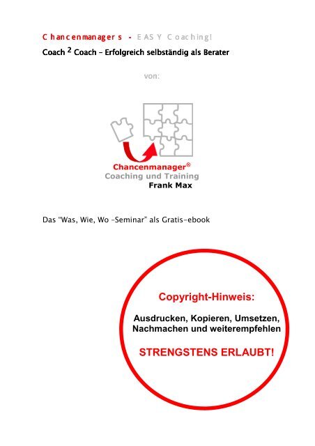 Erfolgreich Als Berater Selbstandig Machen Chancenmanager