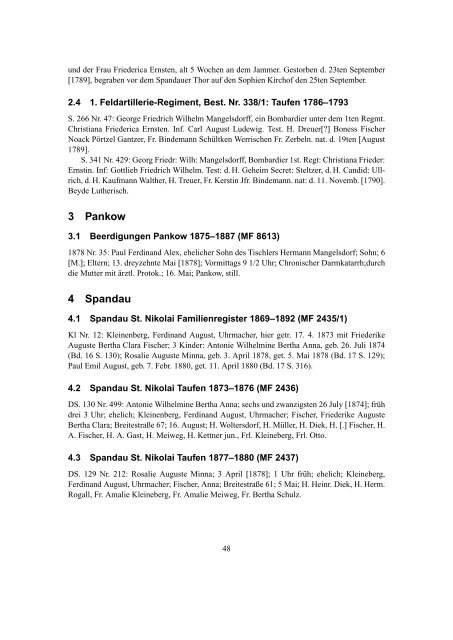 Transcriptions of Church Registers from Berlin ... - User Pages