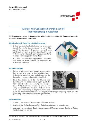 Radon und Gebäudesanierung