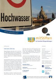 mitStiften - Der Rundbrief Bürgerstiftungen - Aktive Bürgerschaft