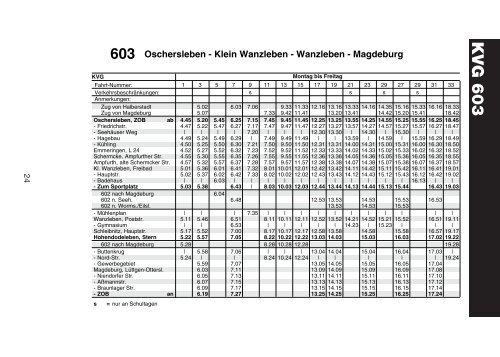 603 Oschersleben - Klein Wanzleben - Wanzleben - Magdeburg