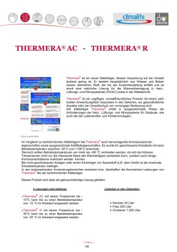 THERMERA® AC - THERMERA® R - Climalife