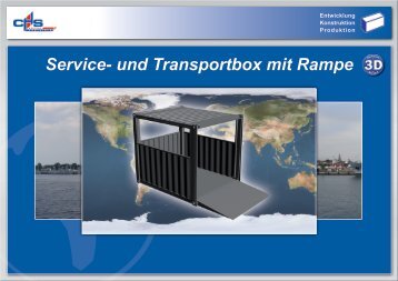 Service- und Transportbox mit Rampe - CHS Spezialcontainer