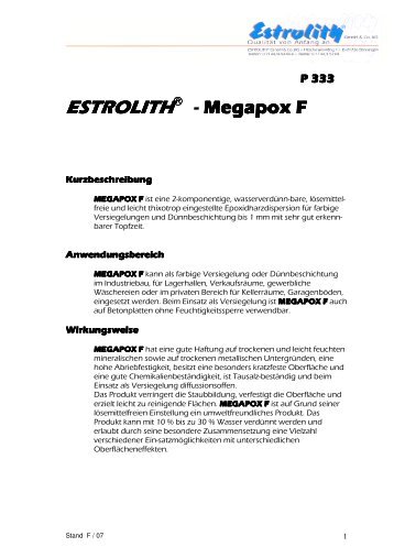 P 333 — ESTROLITH ® - Megapox F