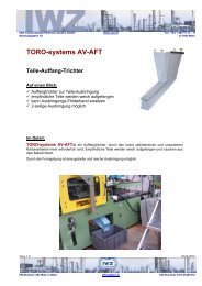 TORO-systems AV-AFT - IWZ Industriebedarf Wilhelm Zastera GmbH