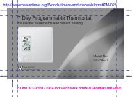 Noma thermostat manual - Water Heater Timers Save Money