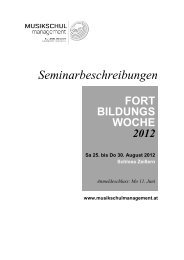 Begleitheft Seminarbeschreibungen - Musikschulmanagement ...
