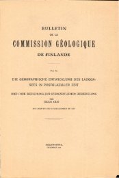 commission geologique de finlande - Arkisto.gsf.fi