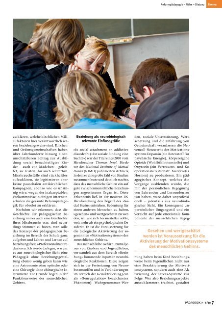 Die Bedeutung der Beziehung für schulisches Lehren und Lernen ...