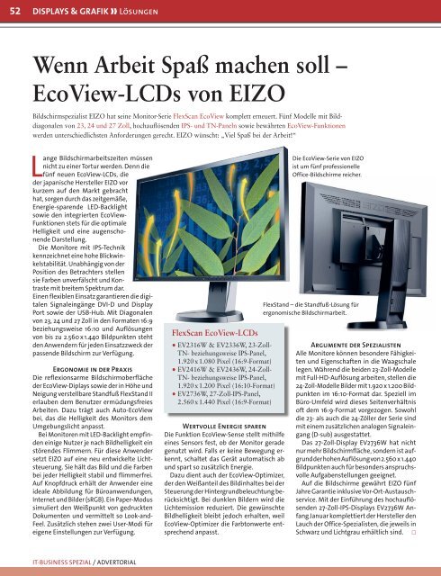 Zum vollständigen Artikel - Weitere News lesen - Eizo