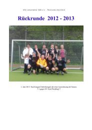 Rückrunde 2012 - 2013 - KSV Johannisthal