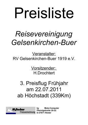 Reisevereinigung Gelsenkirchen-Buer