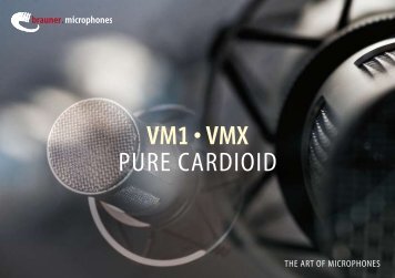 vm1 • vmX pUre carDioiD - Brauner Microphones