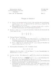 ¨Ubungen zu Analysis 3 - Mathematik - Heinrich-Heine-Universität ...