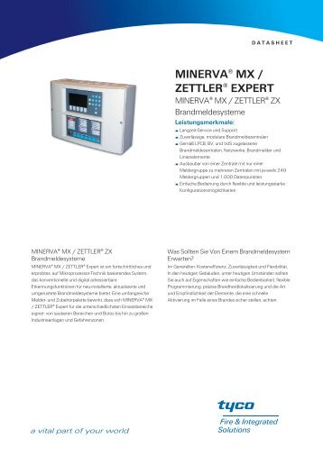 PSF126TFISD.MINERVA® MX /ZETTLER® EXPERT MINERVA ...