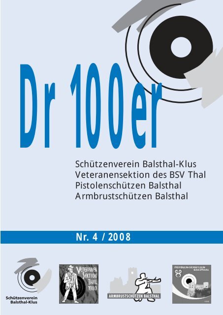 Nr. 4 / 2008 - Schützenverein Balsthal-Klus