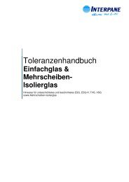 Toleranzenhandbuch - bei Interpane!