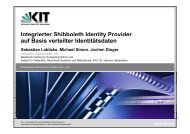 Integrierter Shibboleth Identity Provider g y auf Basis verteilter ...