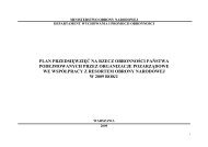 Plan przedsięwzięć 2009 r. pdf - Wojsko Polskie