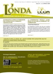 L'Onda n.3 - Coop LILIUM: un innovativo corso di formazione