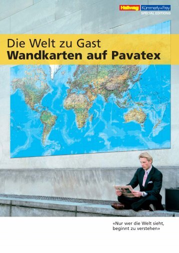 Wandkarten auf Pavatex - Hallwag Kümmerly+Frey