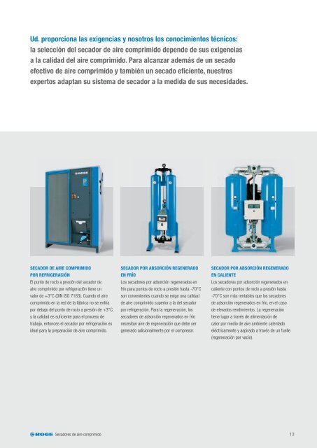 COMPRESORES DE TORNILLO DE ... - Boge Kompressoren