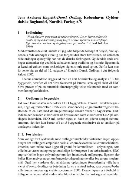 Jens Axelsen - Hermes - Journal of Linguistics