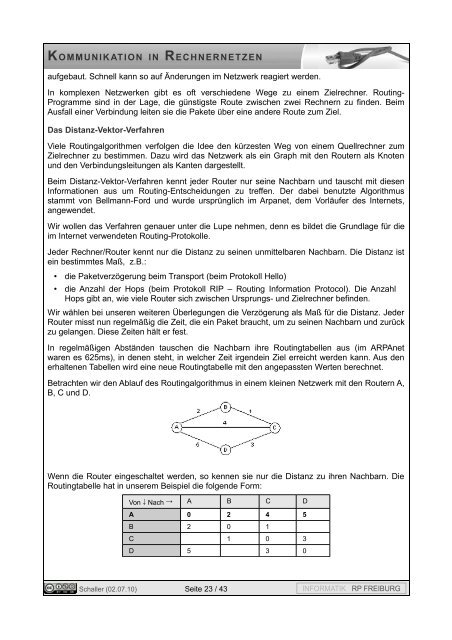 KOMMUNIKATION IN RECHNERNETZEN ... - Informatik