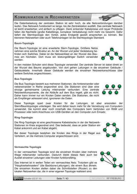 KOMMUNIKATION IN RECHNERNETZEN ... - Informatik