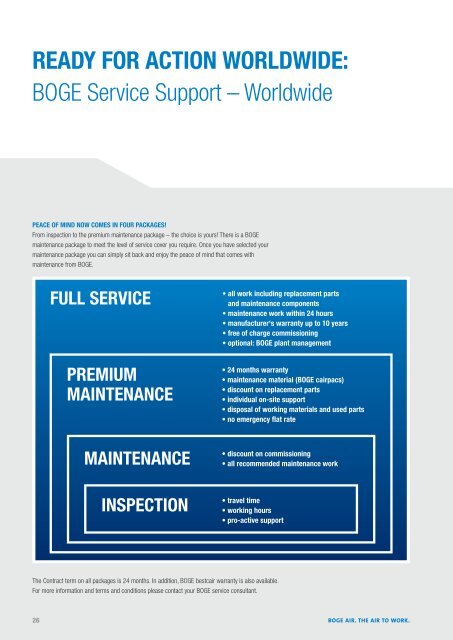 PISTON COMPRESSORS - Boge Kompressoren