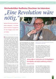 „Eine Revolution wäre nötig.“ - Karlheinz Deschner