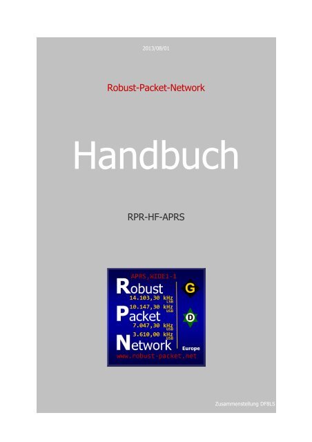 Robust-Packet-Network RPR-HF-APRS
