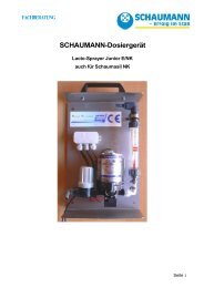 Download Beschreibung der Dosiergeräte - Schaumann
